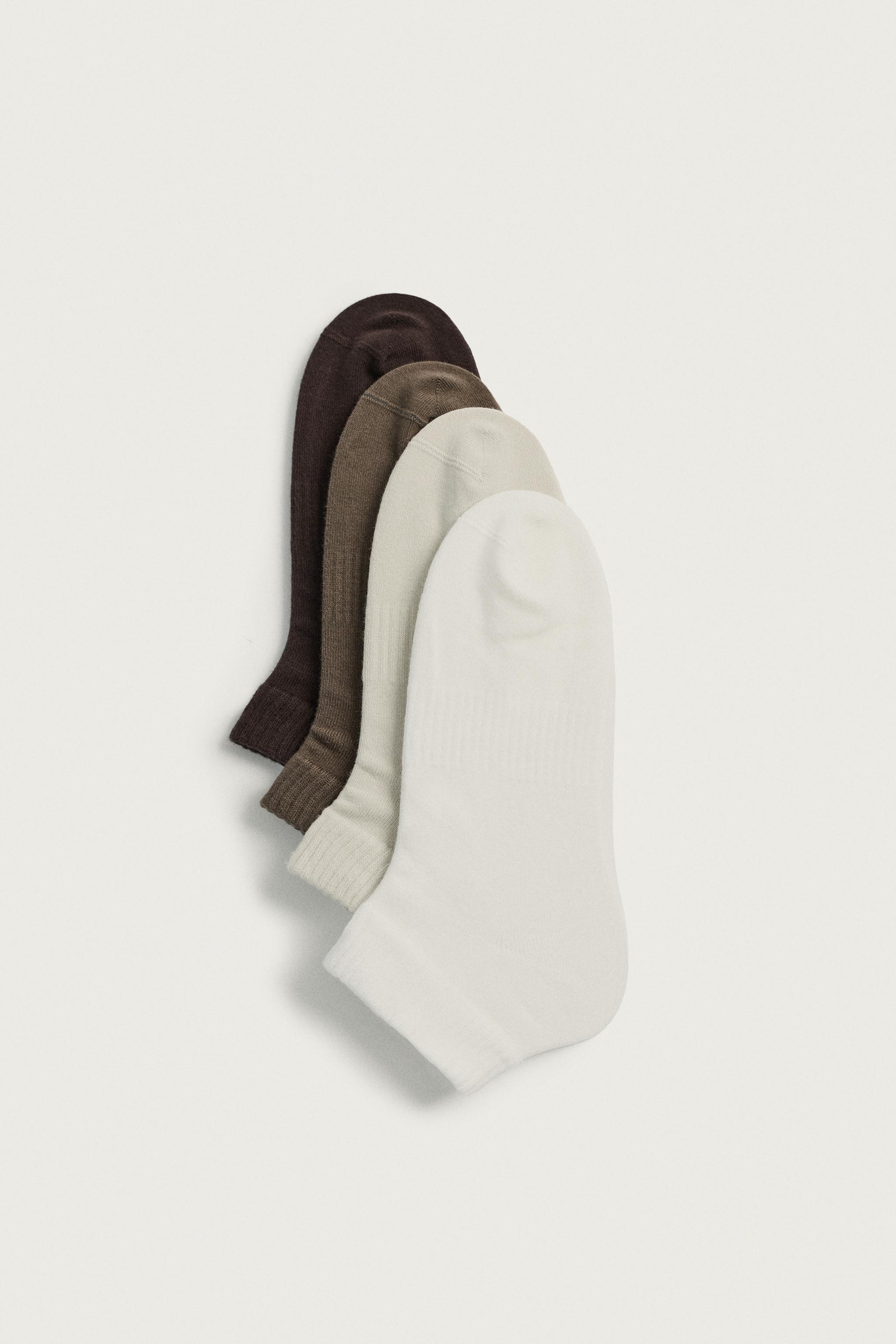 FOUR-PACK BASIC ANKLE SOCKS